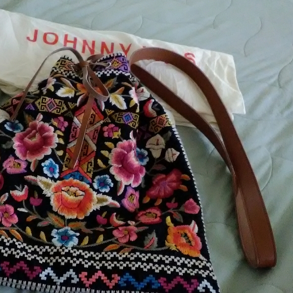Johnny Was Handbags - **reserved*** Johnny Was Drawstring Bag